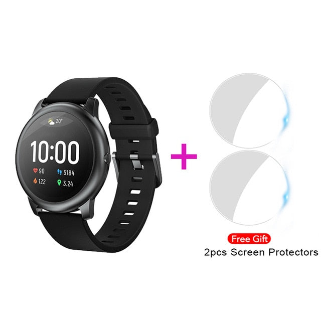 Xiaomi Youpin Haylou Solar LS05 Smart Watch Sport Metal Round Case Heart Rate Sleep Monitor IP68 Waterproof  iOS Android Global