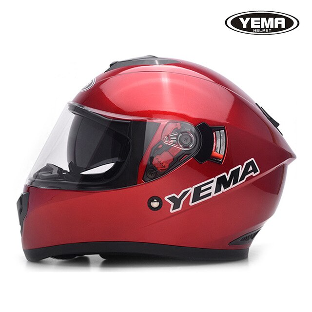 YEMA 830 Motorcycle Helmet For Men and Women Keep Warm  Prevent Fog in Winter Full Cover Electric Vehicle Helmet With Detachable