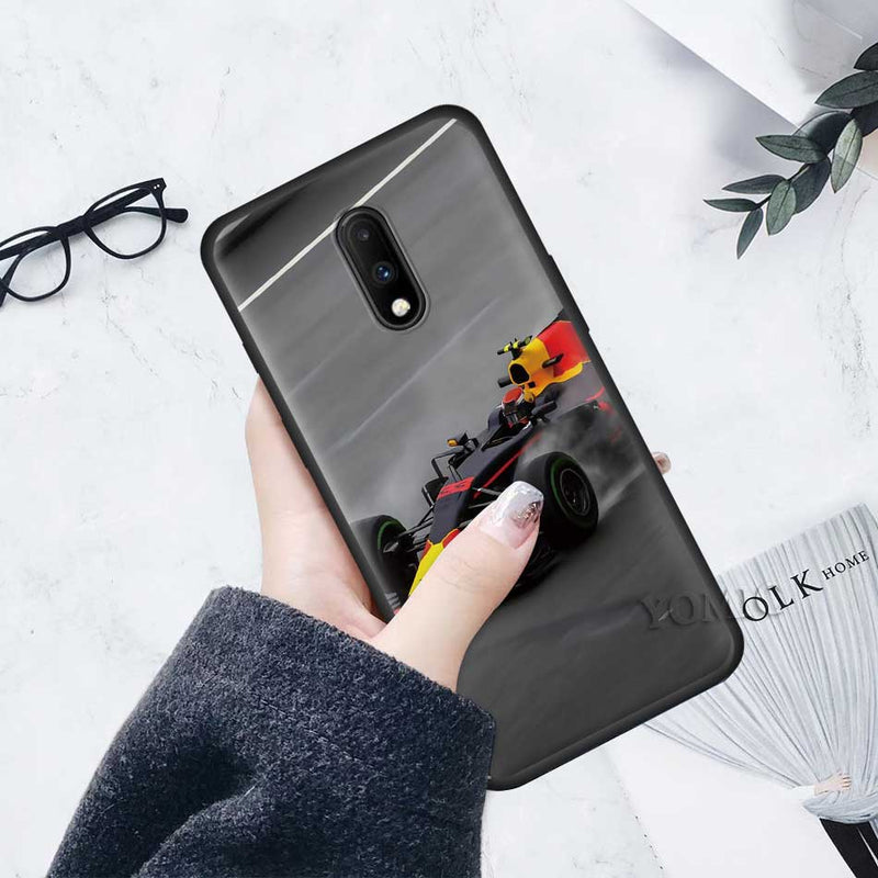 Yomic For OnePlus 8 Nord N10 N100 8T 7 7T Pro 5G Z Cases For Formula 1 Black Soft Coque for 1+ 8Pro 7Pro Silicone Phone Cover