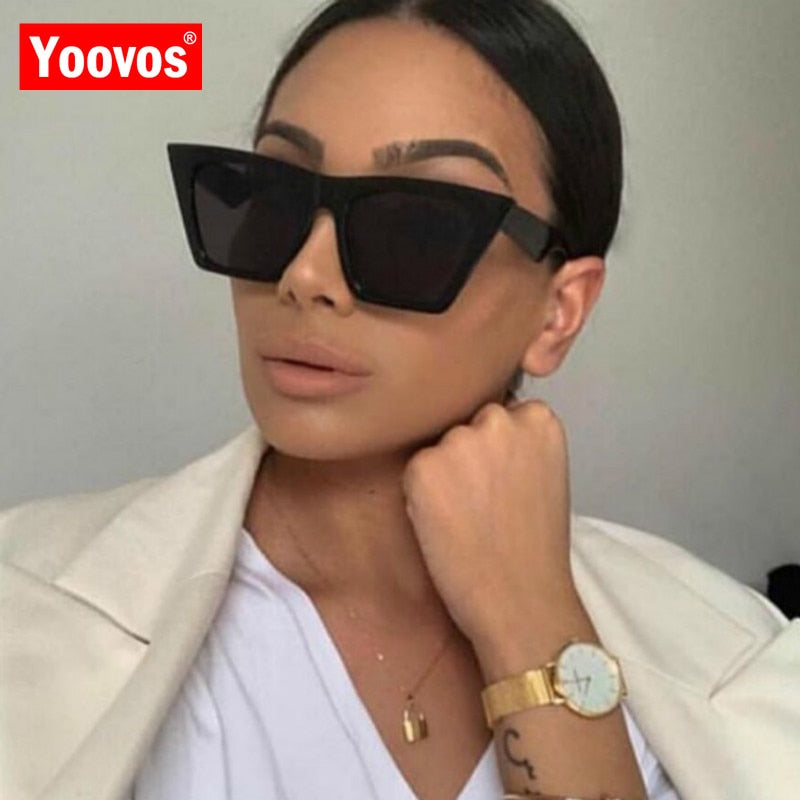 Yoovos 2019 Classic Luxury Sunglasses Women Plastic Vintage Candy Color Lens Glasses Retro  Outdoor Travel Lentes De Sol Mujer