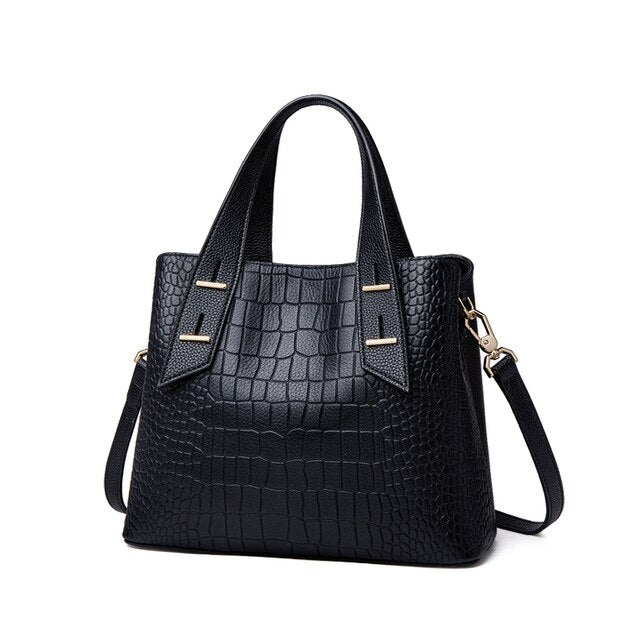 ZOOLER Luxury Brand Designer Genuine Leather Bags for women Leather purses handbags Black Shoulder Bags bolsa feminina WG203