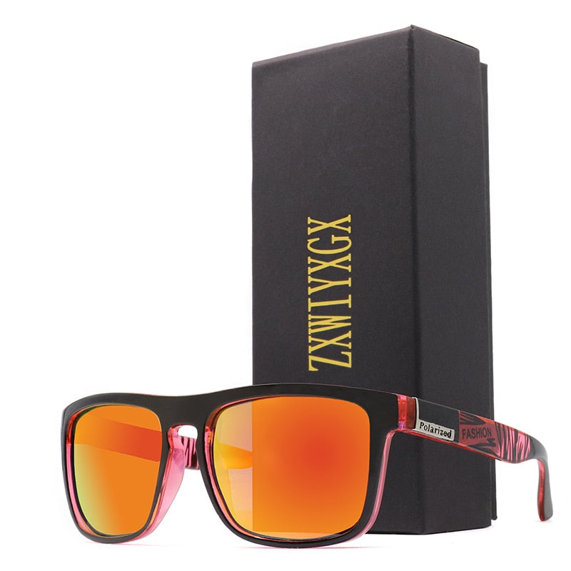 ZXWLYXGX BRAND DESIGN Polarized Sunglasses Men Women Driving Sun Glasses Male Square Goggles UV400 Eyewear oculos de sol