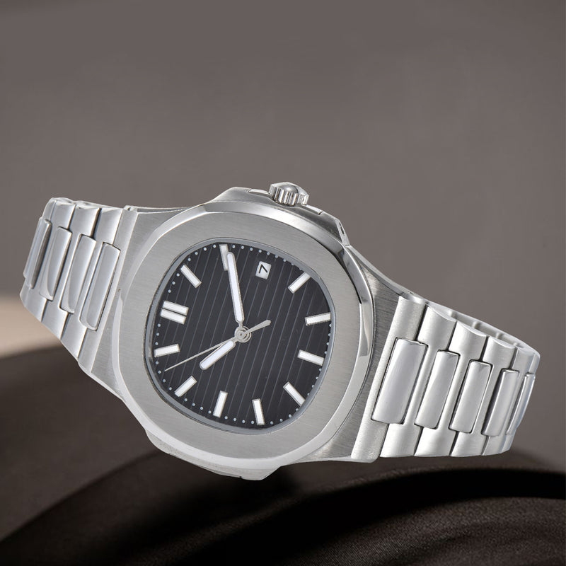 Nautilus Mechanical Men's Automatic: Stainless Steel Watches / Navy / Suits, Luxury Popular Brands / Fashion PP91
