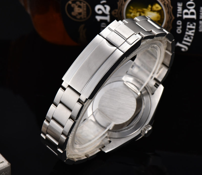 PARNIS Men's Automatic Watches / High Quality Movement / Explorer Oyster White / Suits, Popular Luxury Brands / Waterproof / Fashion