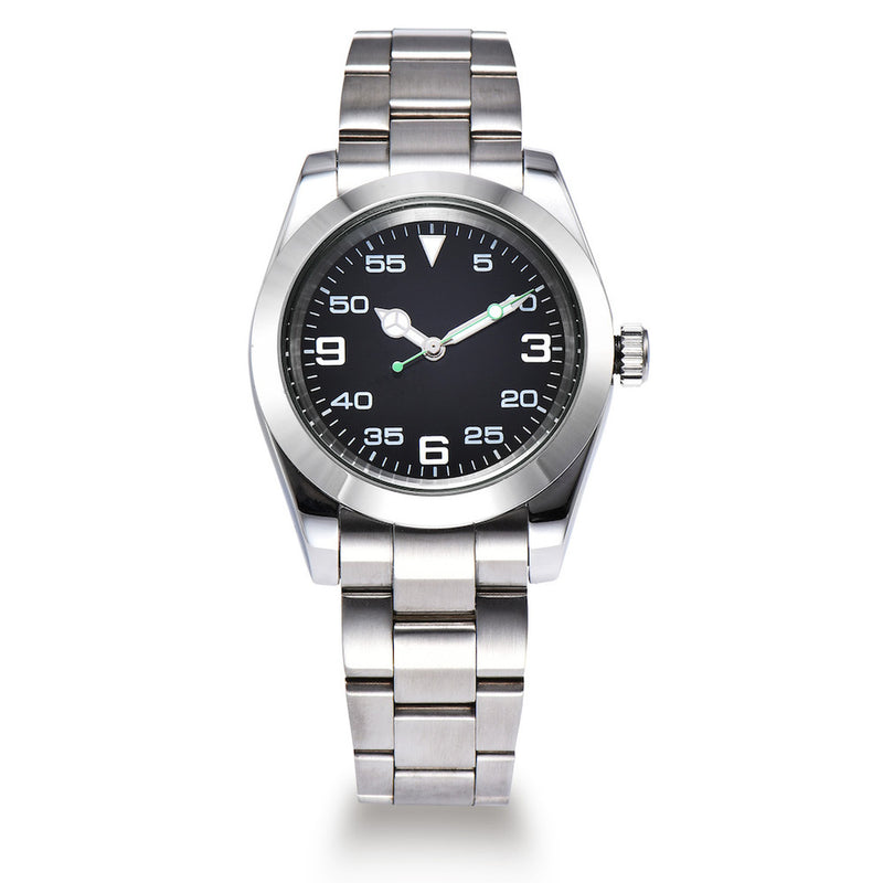 PARNIS Men's Automatic Watches / High Quality Movement Air King Black / Suits, Popular Luxury Brands / Waterproof / Fashion