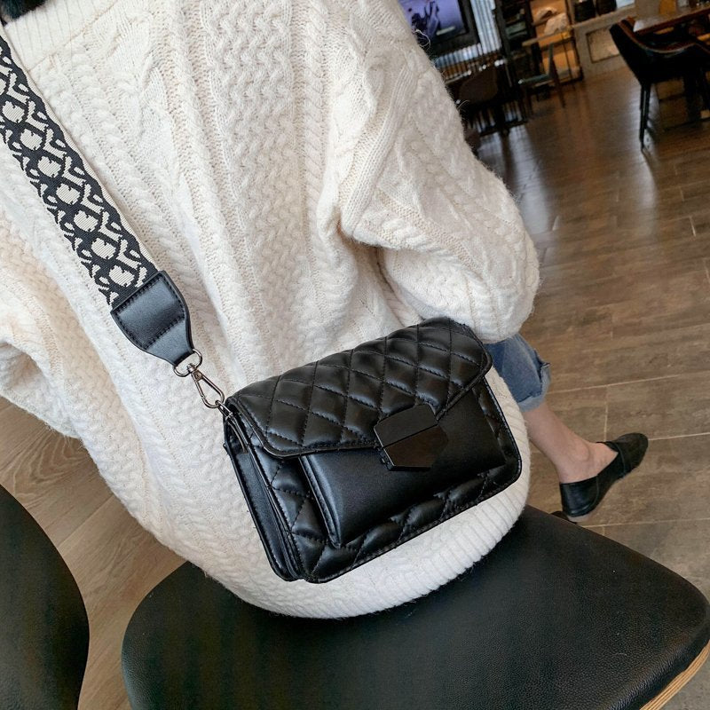 bags for women 2020 new handbags women fashion wide shoulder strap messenger bag purse simple style Crossbody Bags bolsa