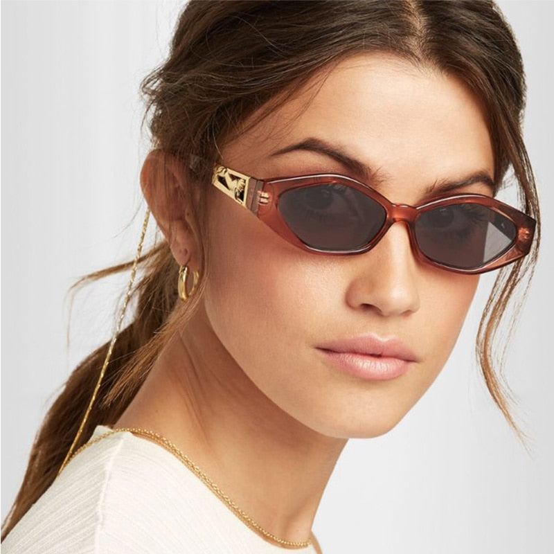 brand designer women luxury small sunglasses oval rectangle sun glasses for men quality trend Female Shades Eyewear lady UV400