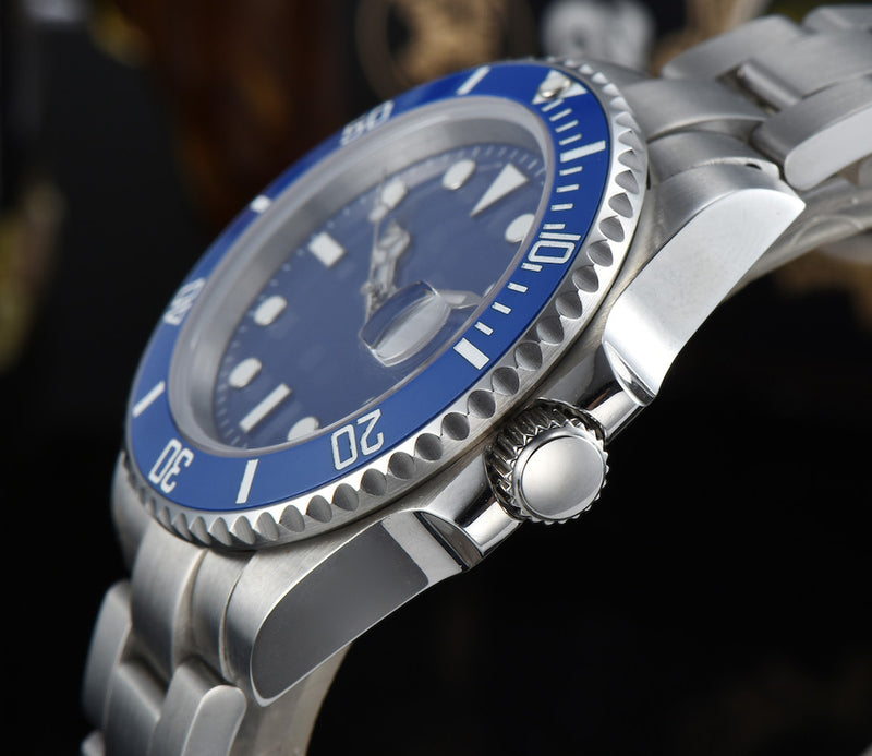 Men's self-winding watch / high quality movement Submariner 40mm blue / suit, popular luxury brand / waterproof / fashion