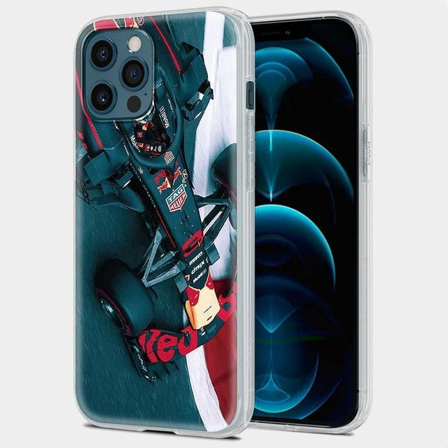 for Formula 1 Translucent for iPhone 12 mini 11 Pro XR XS MAX X 7 8 6 6S Plus Case Silicone Soft Phone Cover Matte Coque