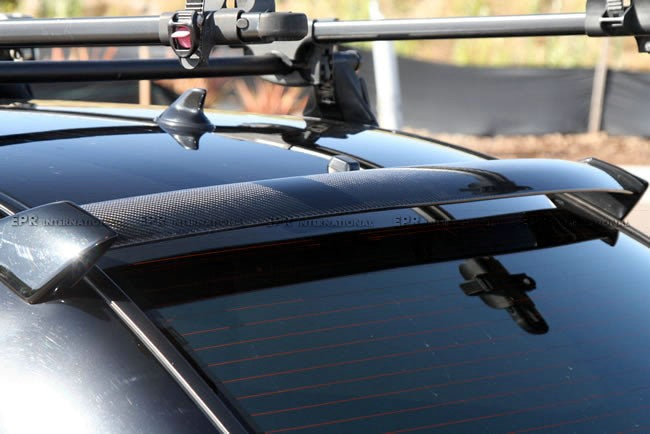 Car Accessories For Impreza GDA GDB GDC STI Style Carbon Fiber Rear Window Spoiler Glossy Fibre Roof Wing Racing Body Kit Trim