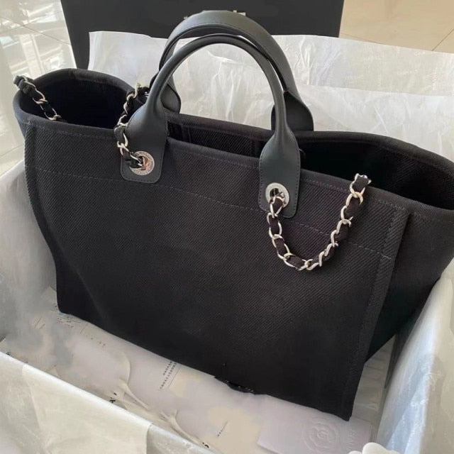 handbag 2021 new Pearl bucket bag ladies canvas drawstring shoulder messenger bag trend Pearl bag
