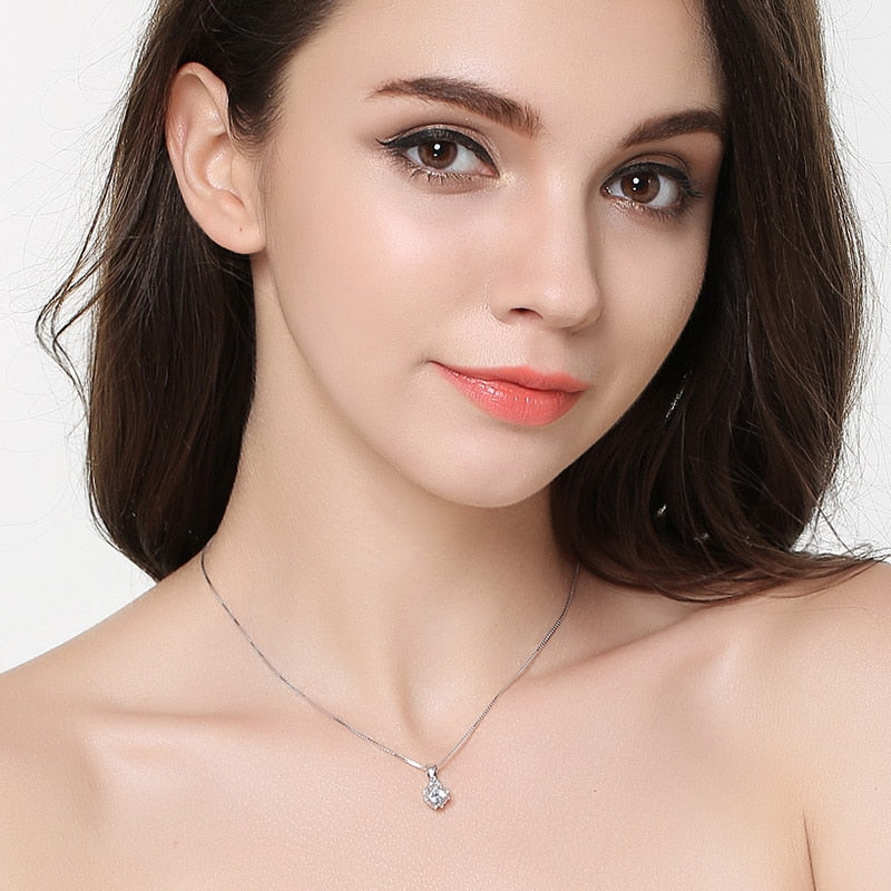 925 Sterling Silver Necklace Pendant Fashion 2020 Hot Sell Exquisite Women Classic Wedding Trendy Chain Fine Jewelry Discount