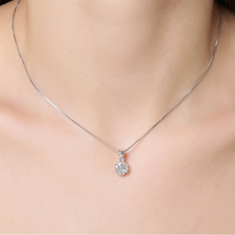 925 Sterling Silver Necklace Pendant Fashion 2020 Hot Sell Exquisite Women Classic Wedding Trendy Chain Fine Jewelry Discount