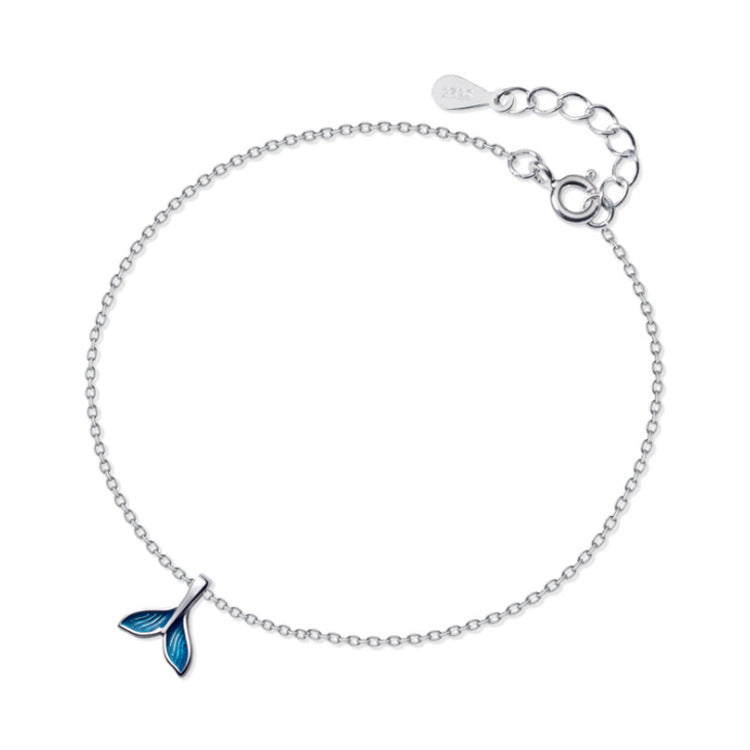 blue fishtail bracelet simple design women's jewelry