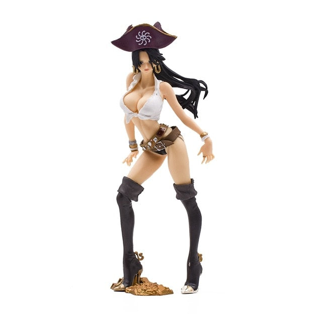 24cm One Piece Sexy Boa Hancock Collector Action Figure Toys Doll Cartoon PVC Model Toy For Christmas Gift