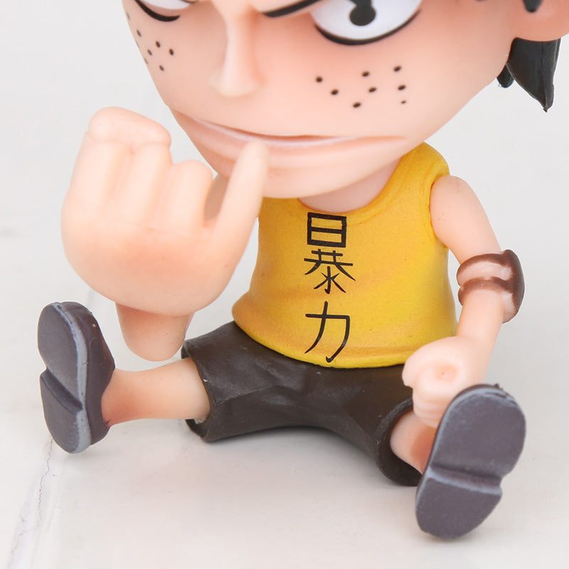 One Piece GK Q kid luffy usopp nami sabo Luffy Ace Chopper Sanji Roronoa Zoro Childhood Ver Action Figure Model Toy PVC