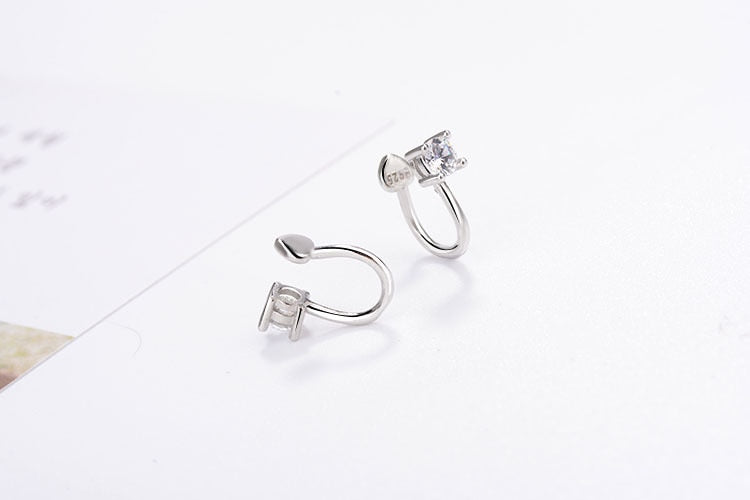 XIYANIKE Simple Temperament 925 Sterling Silver AAA CZ Zircon Earring For Women Sterling-silver-jewelry Oorbellen BrincosVES6437