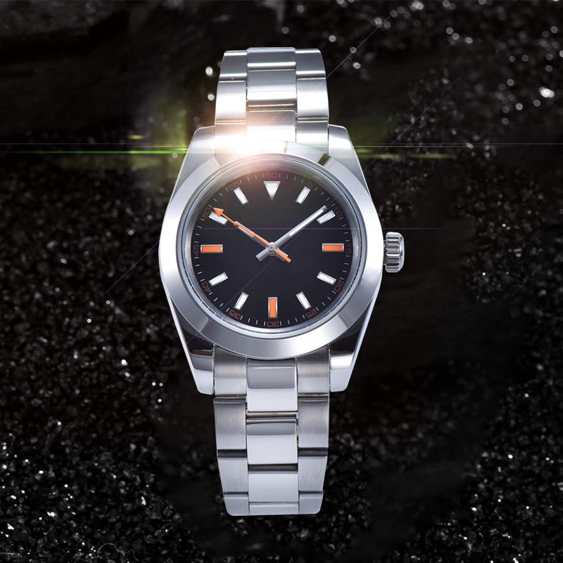 High quality self-winding movement watch Milgauss black dial Luminous 40mm stainless steel case GL12