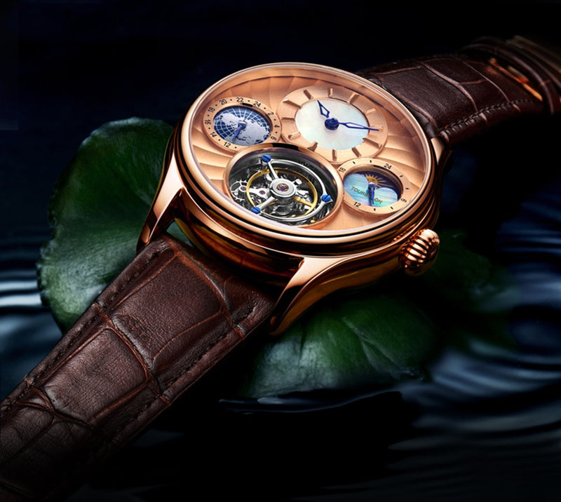 AESOP Mens Mechanical Watch Luxury for Men Watches Tourbillon Male Skeleton Men's Wrist Watch Man Luxury Clocks Waterproof 2020