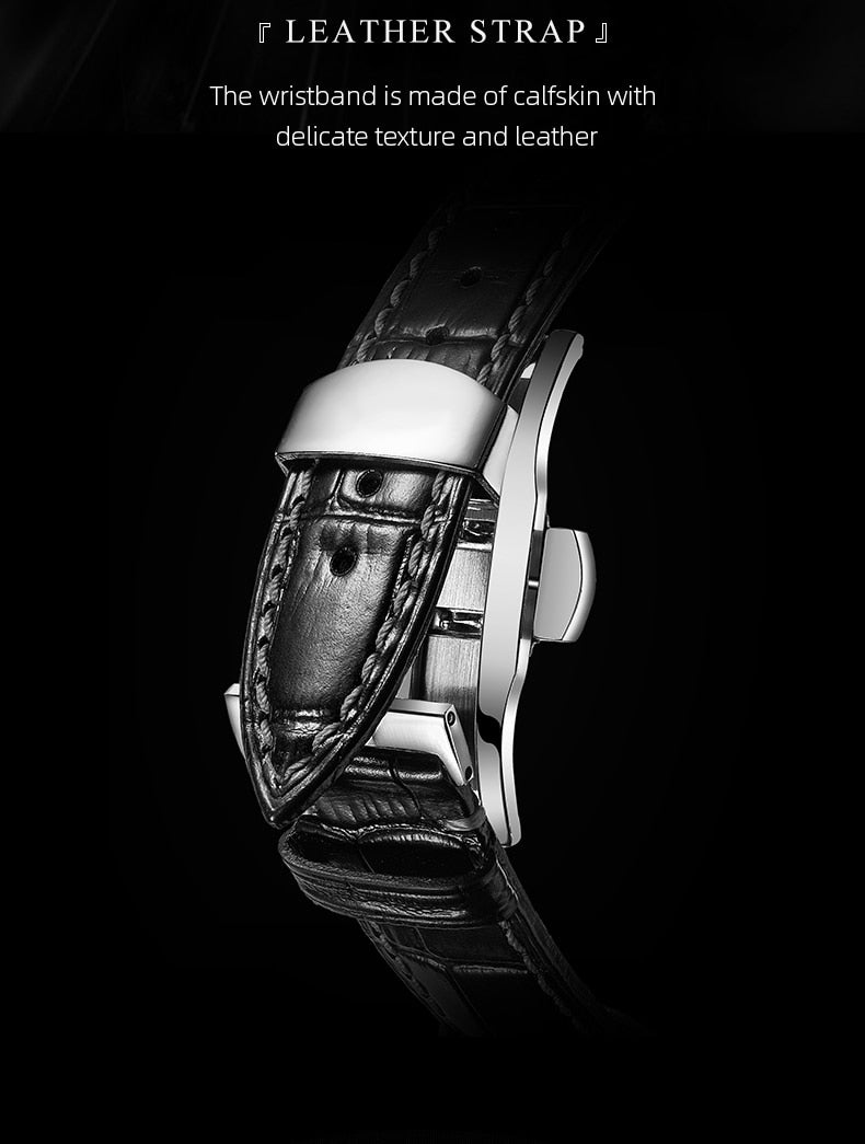 AESOP New Men's Watches Real Mechanical Tourbillon Watch for Men Wristwatch Man Skeleton Male Clock Sapphire Watch reloj hombre