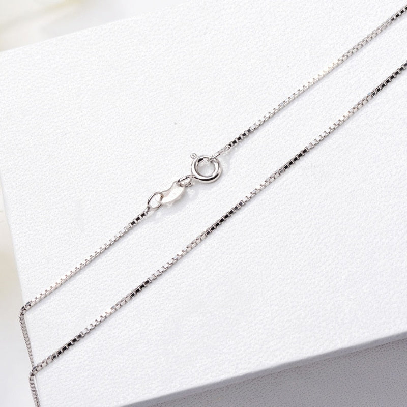 YANHUI Multiple Classic Styles Real 925 Sterling Silver Necklaces Slim Thin Snake Chains Necklace Women Body Box Chain For Woman