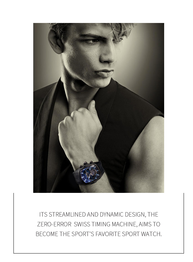 Reef Tiger/RT Luxury Watches Men's Tourbillon Analog Automatic Watch Rose Gold Tone Sport Wrist Watch Rubber Strap RGA3069