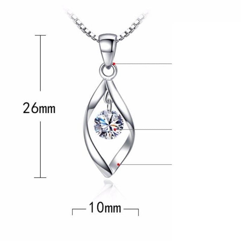 NEHZY 925 sterling silver women's fashion new jewelry high quality crystal zircon retro simple pendant necklace long 45CM
