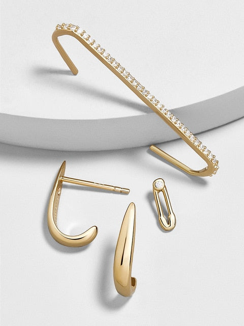 5 Pair/set 2020 Brincos Female Rhinestone Huggie Earrings Set Amazing Price Gold Small Stud Earring for Women Fashion Jewelry
