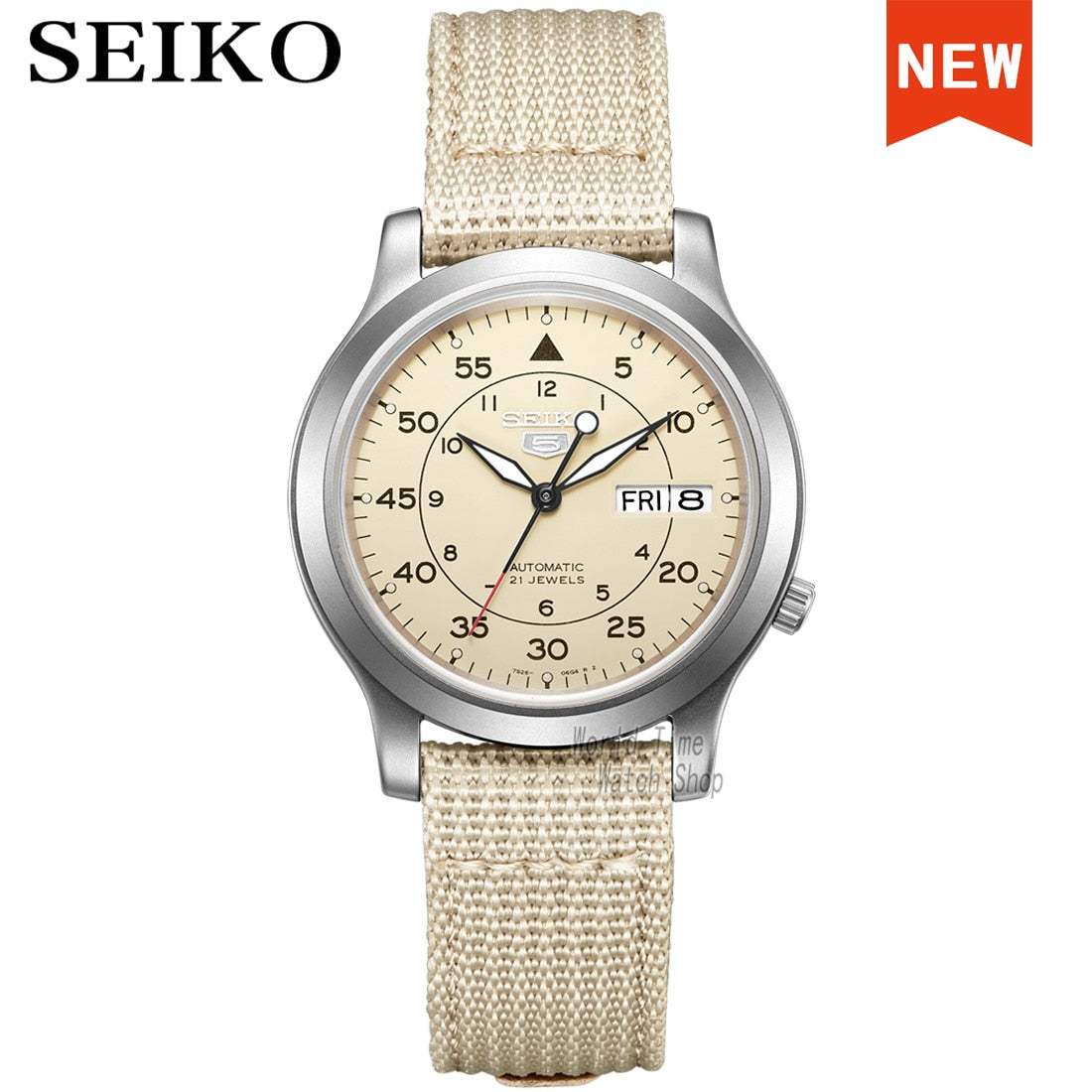 seiko watch men 5 automatic watch top brand luxury Waterproof Sport men watch mechanical clocks army watch relogio SNK803K2